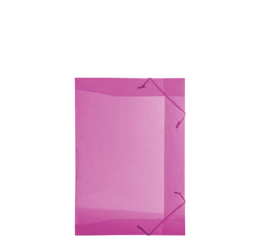 PASTA C/ELASTICO TRANSP.1/2 OF ROSA C/10 1020RS