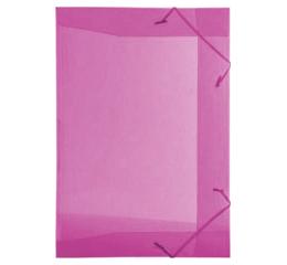 PASTA C/ELASTICO TRANSP.OFICIO ROSA C/10 1021RS