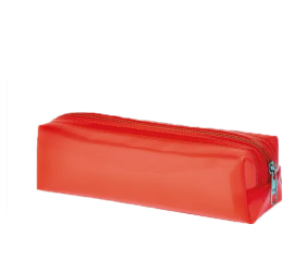 ESTOJO ESCOLAR NEON TRANSL.C/ZIPER 21966 LARANJA