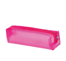 ESTOJO ESCOLAR NEON TRANSL.C/ZIPER 21966 PINK