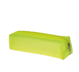 ESTOJO ESCOLAR NEON TRANSL.C/ZIPER 21966 AMARELO