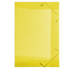 PASTA C/ELASTICO TRANSP.OFICIO AMARELA C/10 1021AM