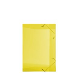 PASTA C/ELASTICO TRANSP.1/2 OF AMARELA C/10 1020AM