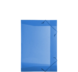 PASTA C/ELASTICO TRANSP.1/2 OF AZUL C/10 1020AZ