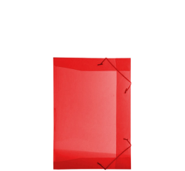 PASTA C/ELASTICO TRANSP.1/2 OF VERM.C/10 1020VM