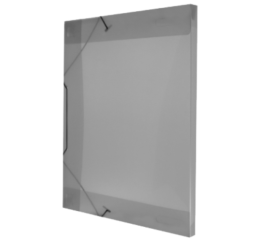 PASTA C/ELASTICO TRANSP.4CM FUME C/10 1024FM