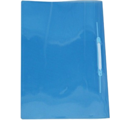 PASTA C/GRAMPO TRANSP.AZUL C/10 1039AZ