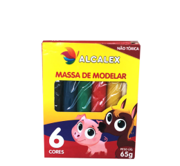 MASSINHA DE MODELAR 65GR 6 CORES 201