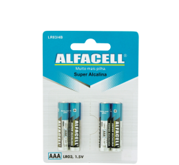 PILHA ALCALINA PALITO AAA CART.C/4 BLISTER LR034B