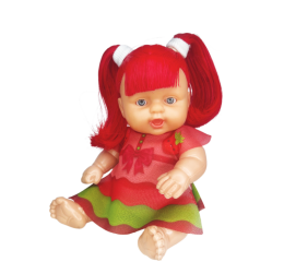 BONECA FRUTITA MORANGO CX 23,5CM 3300