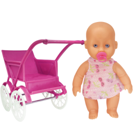 BONECA LOVELY BABY PASSEIO CARRINHO CX 23CM 3033