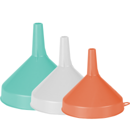 KIT C/3 FUNIL PLASTICO 105