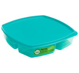 MARMITA PLAST.C/4 DIV.C/TPA.HERM.INTEN.1,6LTS 7980