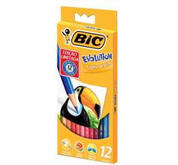 LAPIS DE COR BIC EVOLUTION 12 CORES 930821