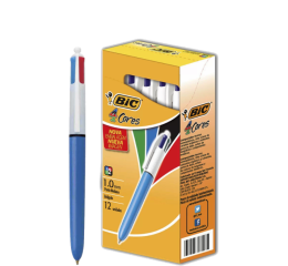 CANETA ESF.BIC 4 CORES TRADICIONAL C/12 843334