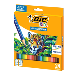 LAPIS DE COR MADEIRA PREMIUM C/24 CORES 524158