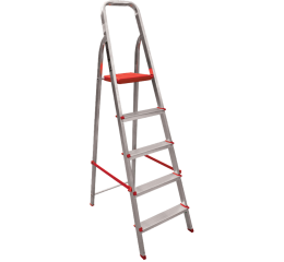 ESCADA ALUMINIO 5 DEGRAUS 120KG 064