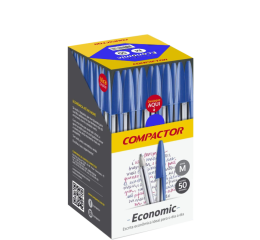 CANETA ESF.ECONOMIC AZ C/50