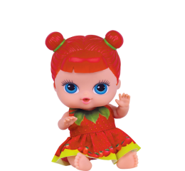 BONECA COL.FRUTINHAS MORANGO 23,5CM 2508