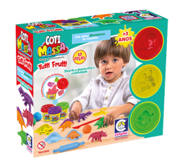 COTI-MASSA PARQUE DINOSSAUROS C/10P&Ccedil;S 21CM 2630