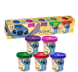 KIT MASSINHA STITCH C/5 POTES 31CM 2844