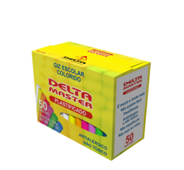 GIZ ESCOLAR PLASTIFICADO ANTIALERG.CORES C/50 031