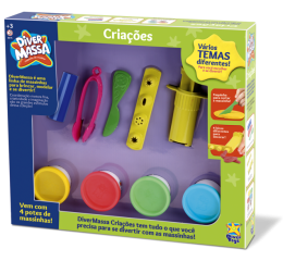 DIVER MASSA CRIA&Ccedil;&Otilde;ES C/ACESS.CX 30CM 8075