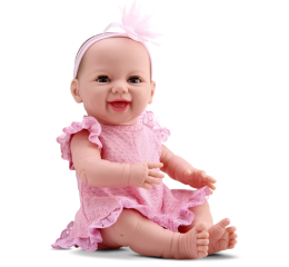 BONECA NEW BORN DENGO OLHO MOVEL CX 39CM 8076