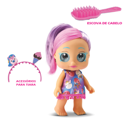 BONECA MY LITTLE GLITTER PENTEADOS 32CM 8284