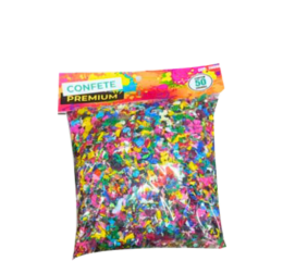 CONFETE COLORIDO METALIZADO 100GRS