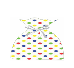 SACO P/PRES.INF.BOLINHAS CORES 45X57 C/25