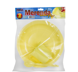 KIT MERENDA 3PCS(PRATO+CANECA+COLHER) 1316
