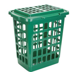 CESTO P/ROUPAS TELADO RET.C/TPA 30LTS 2883