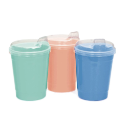 COPO C/TAMPA CANUDO 250ML C/3 984