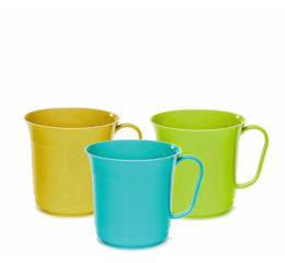 CANECA PLASTICA C/3 AM\AZ\VD 150/3