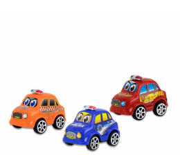 MINI CARROS COL.POLICIA C/3PÇS CX 25CM 6599