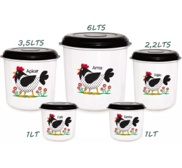 JOGO MANT.DEC.GALINHA 5PÇS 0204