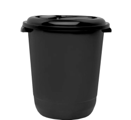 LIXEIRAO C/TAMPA 64LTS PRETO 6677