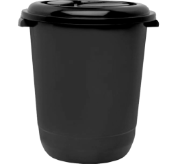 LIXEIRAO C/TAMPA 95LTS PRETO 6862