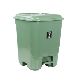 LIXEIRA PLAST.C/PEDAL QUAD.14LTS CORES 6824 C/12