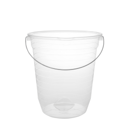 BALDE PLAST.GRADUADO TRANSP.7,5LTS 518 C/12