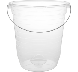 BALDE PLAST.GRADUADO TRANSP.13,5LTS 516 C/12