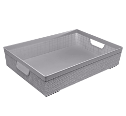 CESTA ORGANIZ.JUTA 45X32X10CM 11,5LTS CZ/RS 3129