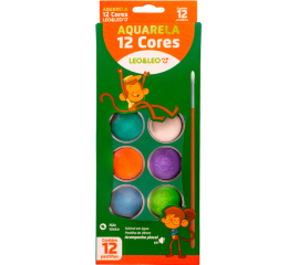 AQUARELA C/12 CORES+PINCEL 4193