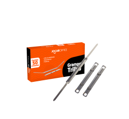 GRAMPO TRILHO METAL 80MM P/400FLS C/50 93037