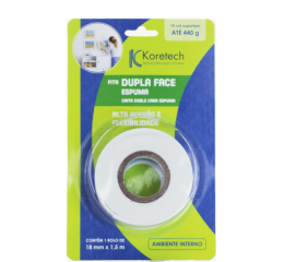 FITA BANANA ESPUMA 18MMX1,5MTS BLISTER