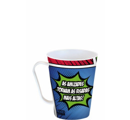CANECA PLAST.LABEL AMIGOS 430ML 1403