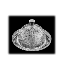 QUEIJEIRA DE CRISTAL C/TAMPA 20CM 7403