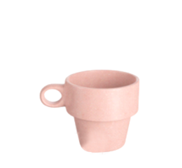 XICARA DE CAFE BAMBU E PP EMPILHAV.SORT.90ML 2955