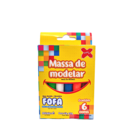 MASSA DE MODELAR FOFA 6 CORES 65GR C/6 13276